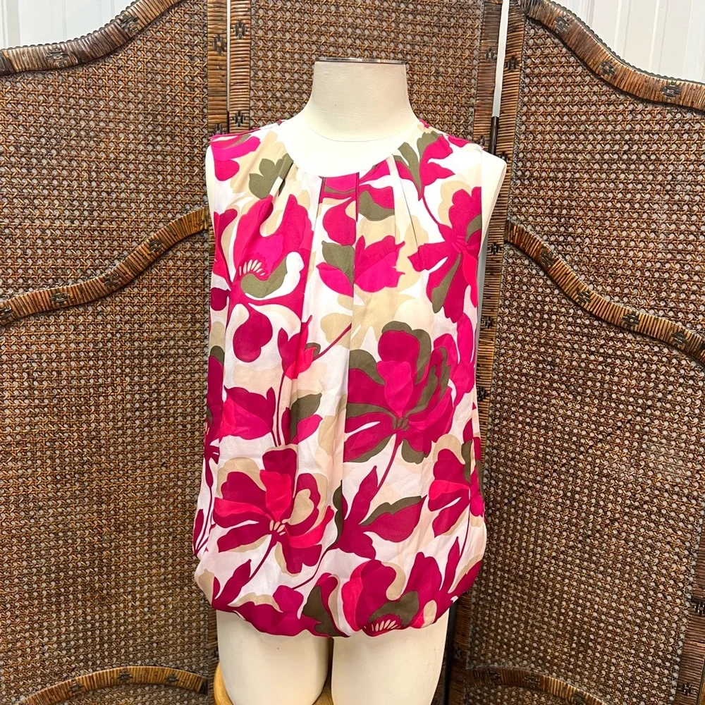 Liz Claiborne top pink sleeveless medium